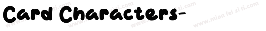 Card Characters字体转换